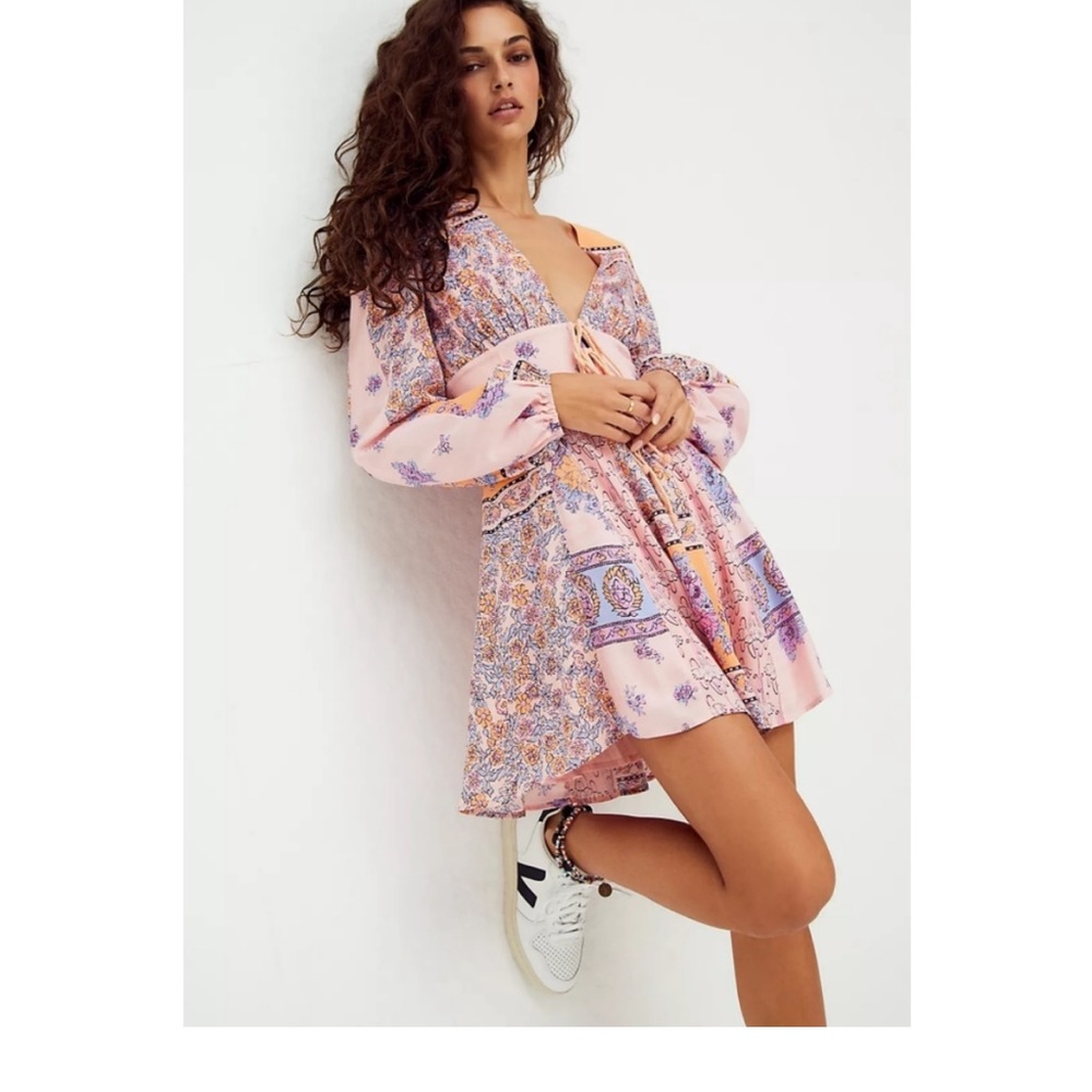 Free people Mixin It Up Mini Dress